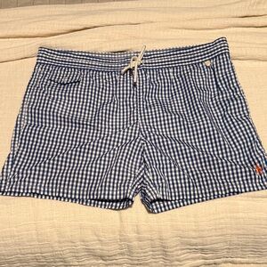 Polo Ralph Lauren Blue Checkered Swim Shorts